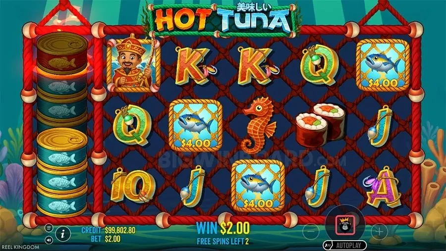 Screenshot of Lucky Dragon Slot gameplay with various symbols on the reels